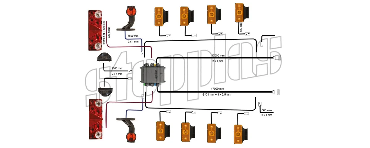 Semi-Trailer Electrical Set